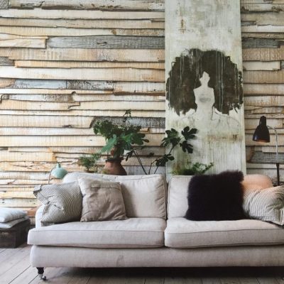 Fotomural Muro de madera