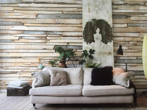 Fotomural Muro de madera